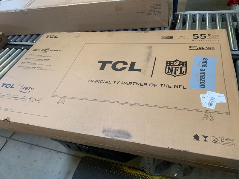 Photo 1 of TCL 55-Inch Class S5 UHD 4K LED Smart TV with Fire TV (55S551F, 2024 Model), Dolby Vision, HDR PRO+, Dolby Atmos, Alexa Built-in with Voice Remote, Apple AirPlay 2 Compatibility, Streaming Television