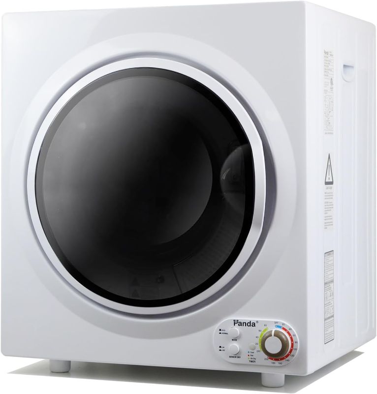 Photo 1 of Panda Compact Dryer 13.2 lbs Load Volume 110V 1500W Portable Clothes Dryer 3.5 cu.ft. Stainless Steel Tub, 4 Drying Modes