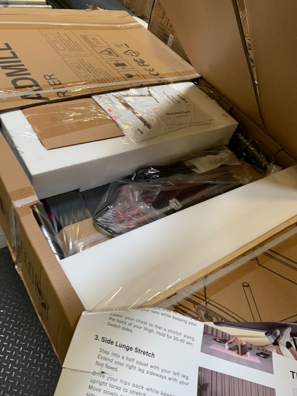 Photo 1 of THERUN Incline Treadmill, 0-12% Auto Incline Treadmill for Running and Walking, 300 lbs Weight Capacity, Wide Belt,3.0HP,18" LED Screen, 2 Layers Shock-Absorbing Red