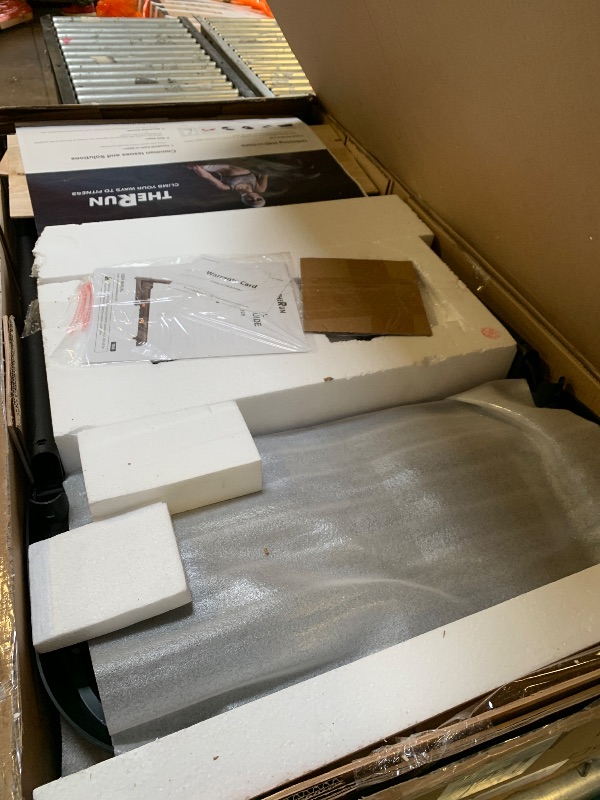 Photo 1 of THERUN Incline Treadmill, 0-12% Auto Incline Treadmill for Running and Walking, 300 lbs Weight Capacity, Wide Belt,3.0HP,18" LED Screen, 2 Layers Shock-Absorbing Red