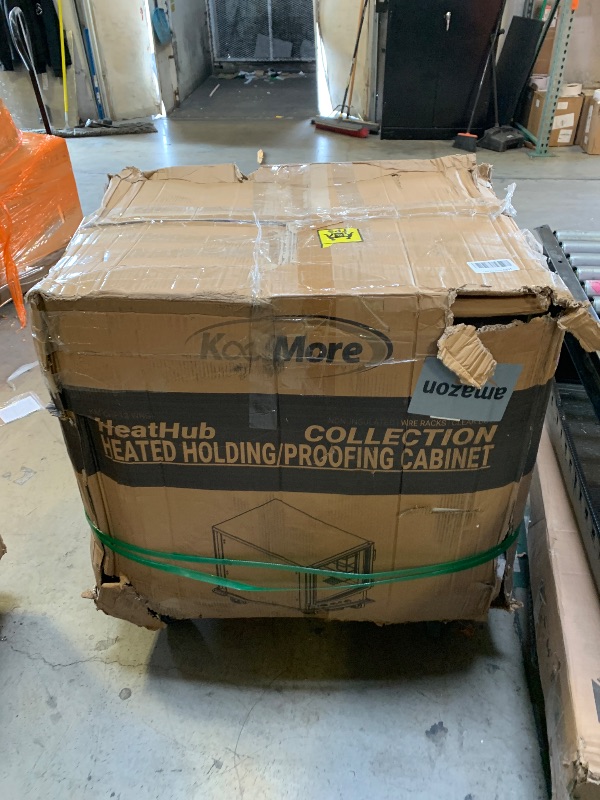 Photo 1 of KoolMore 33 in. Commercial Half Size Non-Insulated 12-Pan Holding/Proofing Cabinet with Solid Dutch Doors in Silver, UL and NSF Listed (KM-CHP12-WNGL)