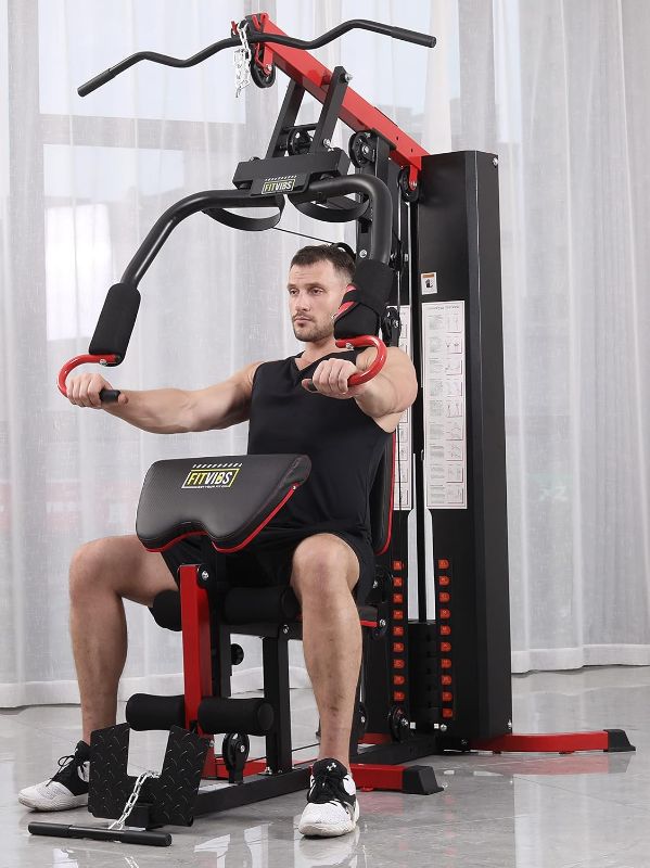 Photo 1 of Fitvids LX750 Multifunctional Full Home Gym System Workout Station with 122.5 Lbs Weight Stack, One Station **COMPLETE SET 2 OF 2 BOXES **