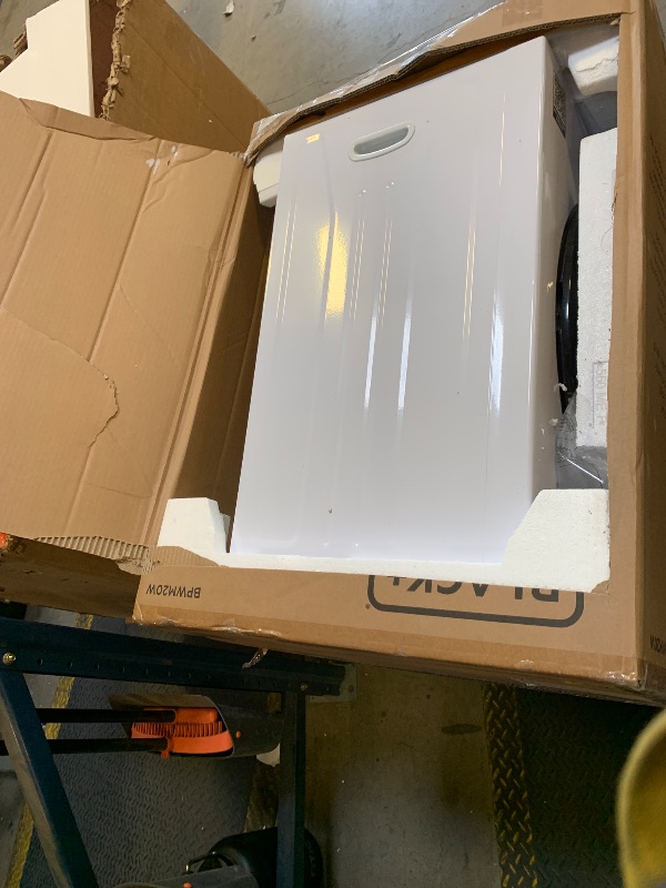 Photo 1 of BLACK+DECKER Small Portable Washer, Washing Machine for Household Use, Portable Washer 2.0 Cu. Ft. with 6 Cycles, Transparent Lid & LED Display