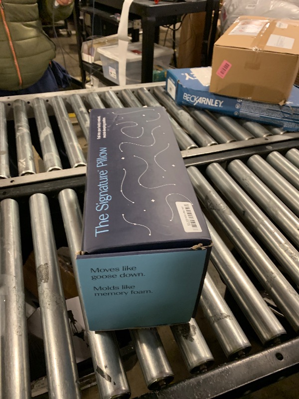 Photo 1 of DreamyBlue Signature Pillow w/Adjustable Loft • Shredded Memory Foam Fill • Neutral Alignment for Side, Back, and Stomach Sleepers • Washable Bamboo Rayon Cover • CertiPUR-US Certified Foam (Queen)