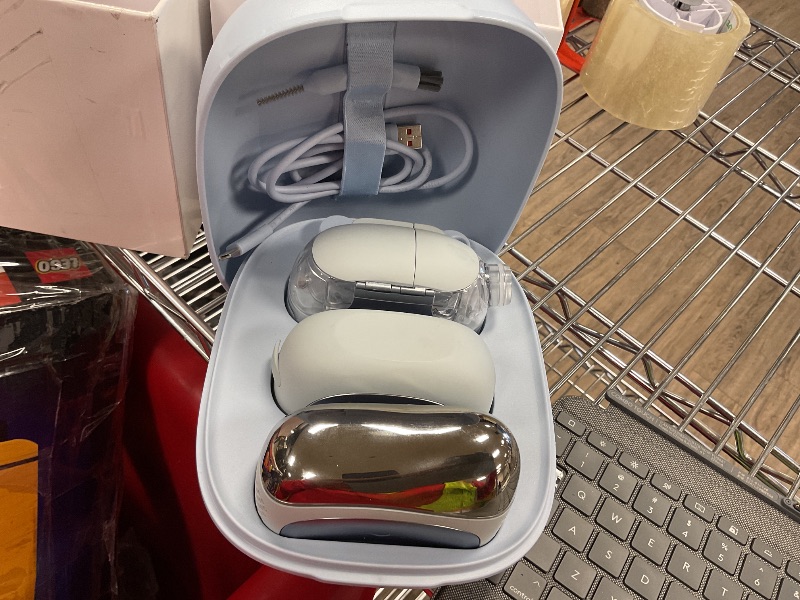 Photo 1 of Shark FacialPro Glow at-Home Hydro-Powered Facial System with DePuffi Hot & Cold Therapy – Professional Spa Skincare Device for Pore Cleansing, Hydration, & Radiant Glow, Blue, FH320