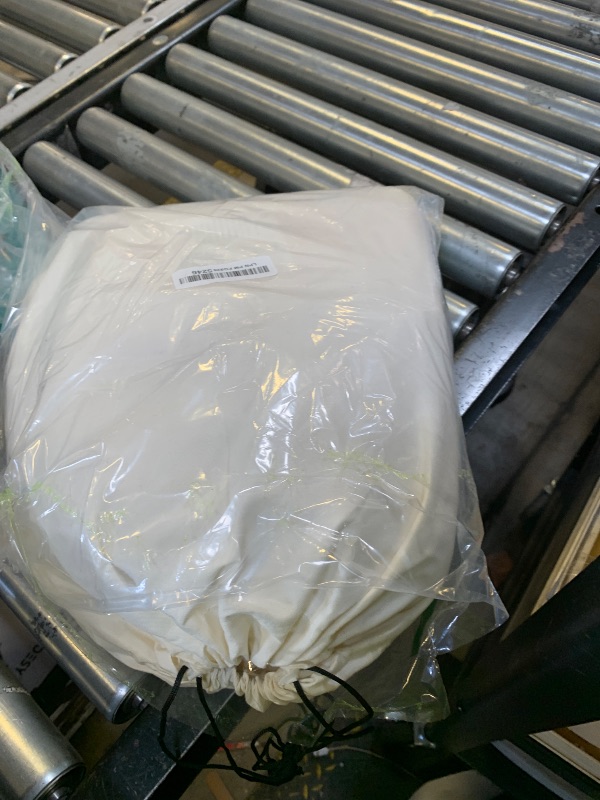 Photo 1 of 6 Panels Ivory Ceiling Drapes for Wedding, 5ftx15ft Ceiling Drapes Cheesecloth Sheer Fabric Curtain Wedding Arch Draping Fabric Romantic Ceiling Decorations for Weddings Party Ceremony Stage