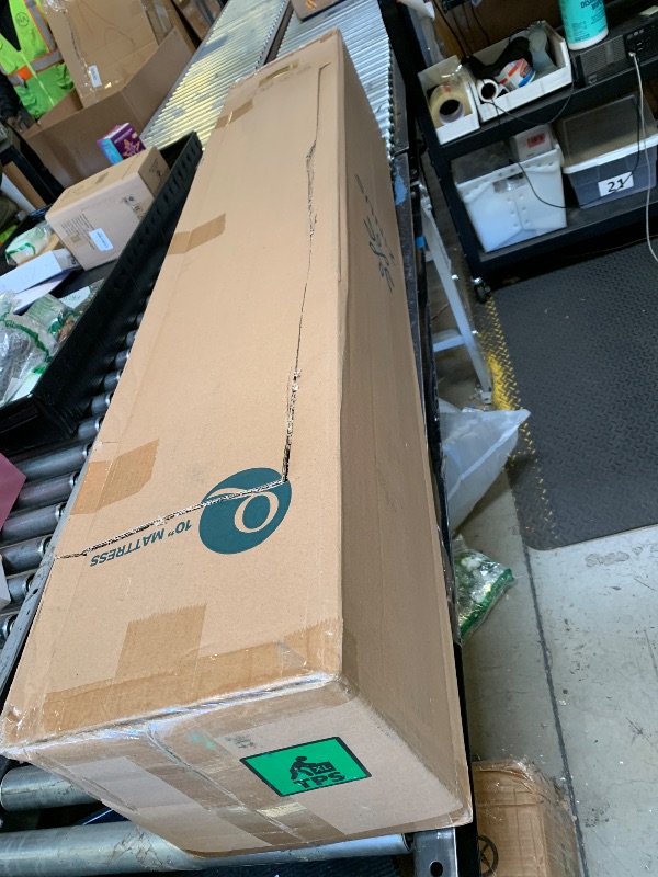 Photo 1 of ZINUS 10 Inch Queen Green Tea Memory Foam Mattress [New Version], Fiberglass Free, Medium Firm Feel, Zoned Pressure Relief, Certified Safe Foams & Fabric, Mattress in A Box