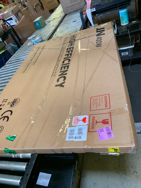 Photo 1 of JJN Bifacial 400 Watt Solar Panel, N-Type 16BB 400W Solar Panels, 25% High Efficiency Monocrystalline Solar Module for 12V/24V/48V PV System for Homes Rooftop Farm RV and Off-Grid Applications