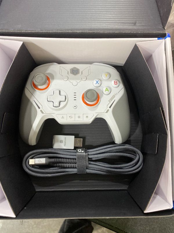 Photo 1 of NACON Revolution 5 Pro Officially Licensed PlayStation Wireless Gaming Controller for PS5 / PS4 / PC - Hall Effect, Trigger Stops, Mappable Buttons, Bluetooth Audio - White