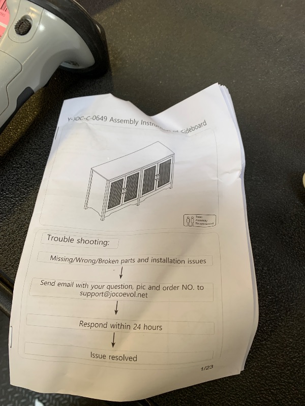 Photo 1 of SIDEBOARD --------selling for parts---major damage