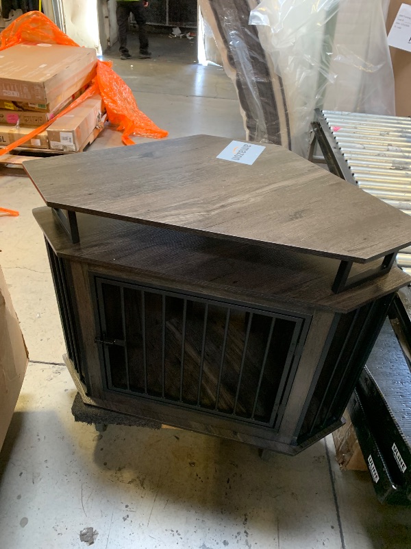 Photo 1 of Corner Dog Crate with 2-Tier Shelves