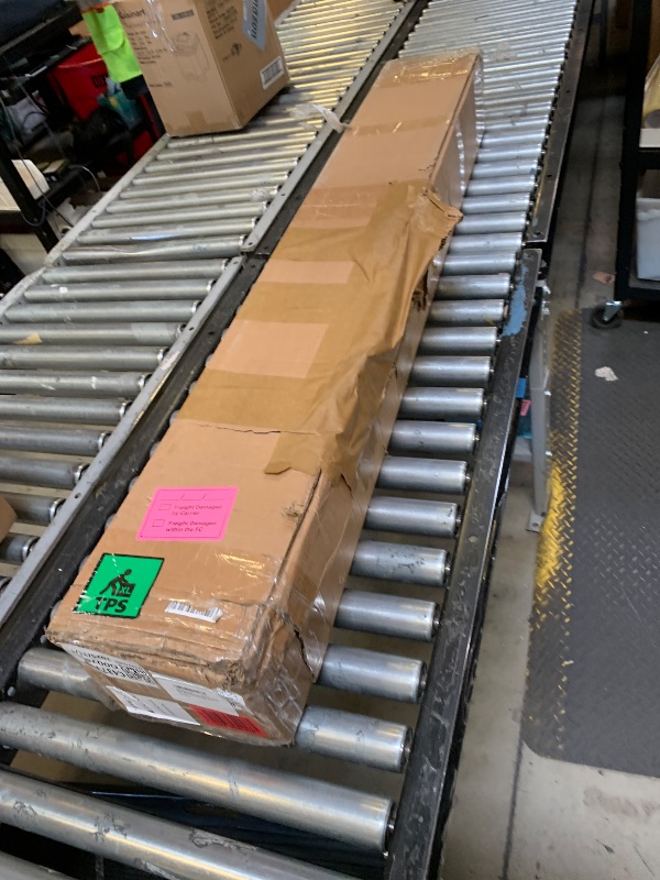 Photo 1 of Vanhoxcci Cargo Van Roof Ladder Rack Fit for 2015-2025 Ford Transit 150 250 350 with Rear Cargo Roller 800LB Steel White