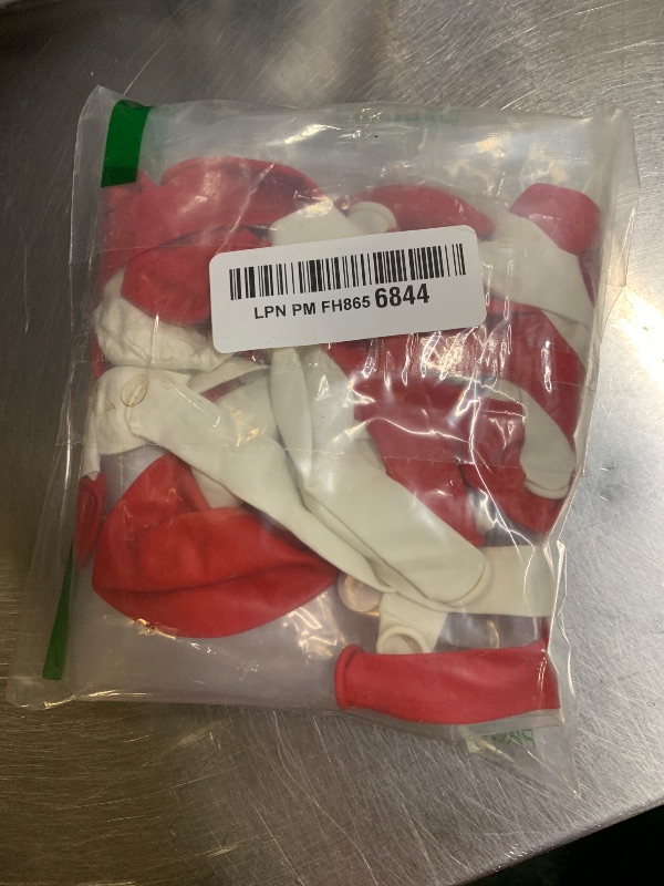 Photo 1 of 114pcs Red and White Balloons, Red and White Balloon Arch Kit for Wedding Engagement Christmas Valentine's Day Birthday Party Decorations