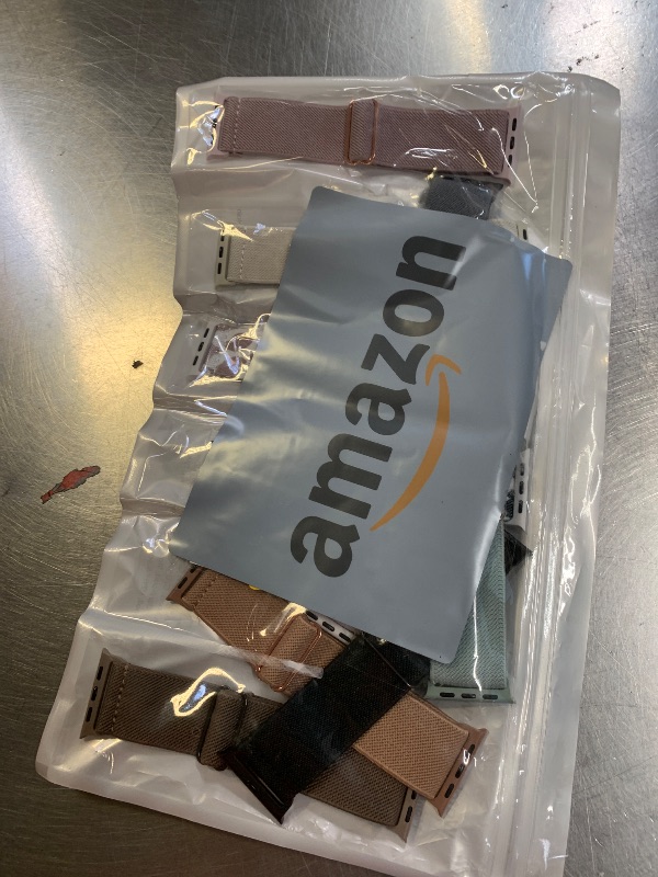 Photo 1 of 10 Pack Stretchy Bands Compatible with Apple Watch Band 40mm 38mm 41mm 42mm 44mm 45mm 46mm 49mm Women Men, Nylon Solo Loop Elastic Sport Straps for iWatch Series 11 10 9 8 7 6 5 4 SE 3 Ultra