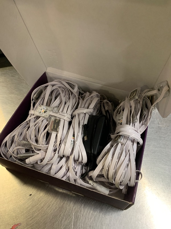 Photo 1 of POOFZY Permanent Outdoor Lights for House,200ft RGB+IC Smart Outdoor Decor, 50 Scene Modes,App/Remote Control,for Christmas,Halloween,Daily & Holiday Party Decor,House Roof Lighting