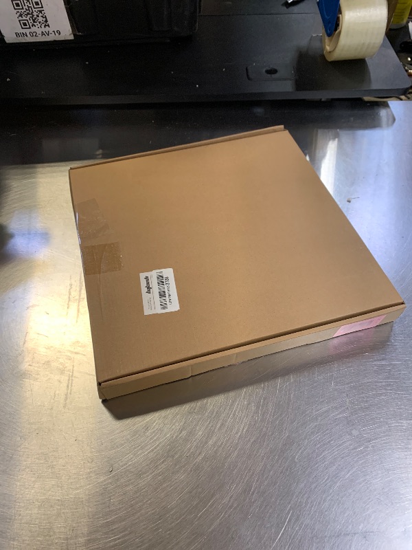 Photo 1 of Yaetm 12x12 Square Picture Frame Matted to 5x5, Double Floating Ivory Mat, Black Photo Frame with Polished Tempered Glass for Wall Gallery, Home and Office, Wall Mounting, Single, Black