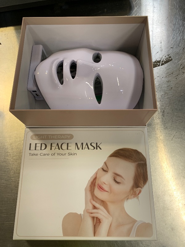 Photo 1 of EVFOFO Red Light Mask for Face, 7 Custom Modes with Infrared, 850nm Infrared & Red Light Masks, Portable with Timer for Home Use