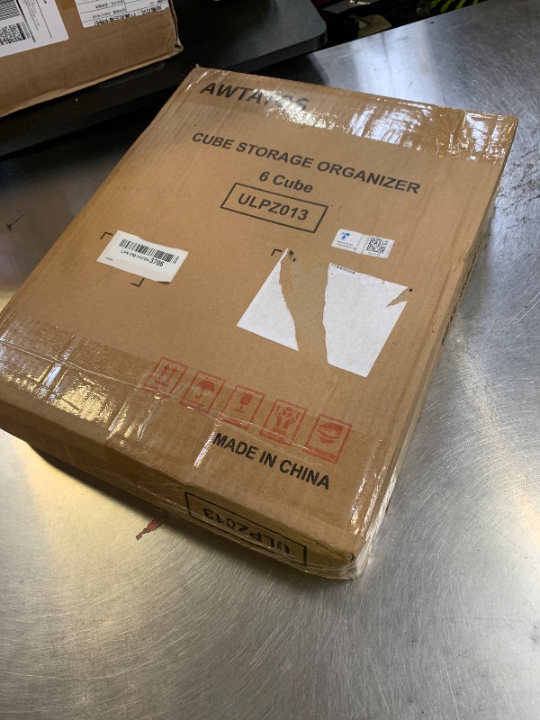 Photo 1 of AWTATOS Cube Storage Organizer, Storage Cubes Shelves Bookshelf, 6 Cube Closet Organizers and Storage, DIY Stackable Plastic Clothes Organizer Shelving for Bedroom, Home, White