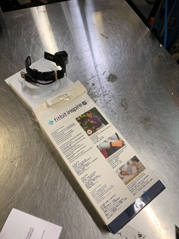 Photo 1 of Fitbit Inspire HR Heart Rate and Fitness Tracker, One Size (S and L Bands Included), 1 Count
