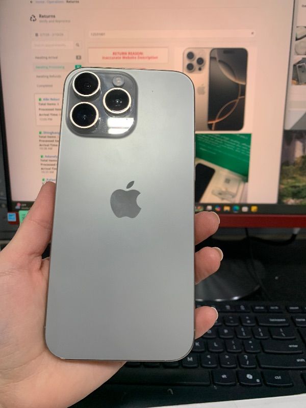 Photo 1 of Apple iPhone (Renewed Premium) 16 Pro Max, US Version, 512GB, Natural Titanium - Unlocked