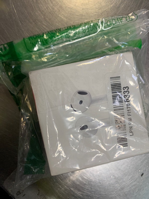 Photo 1 of Apple AirPods 4 Wireless Earbuds, Bluetooth Headphones, Personalized Spatial Audio, Sweat and Water Resistant, USB-C Charging Case, H2 Chip, Up to 30 Hours of Battery Life, Effortless Setup for iPhone