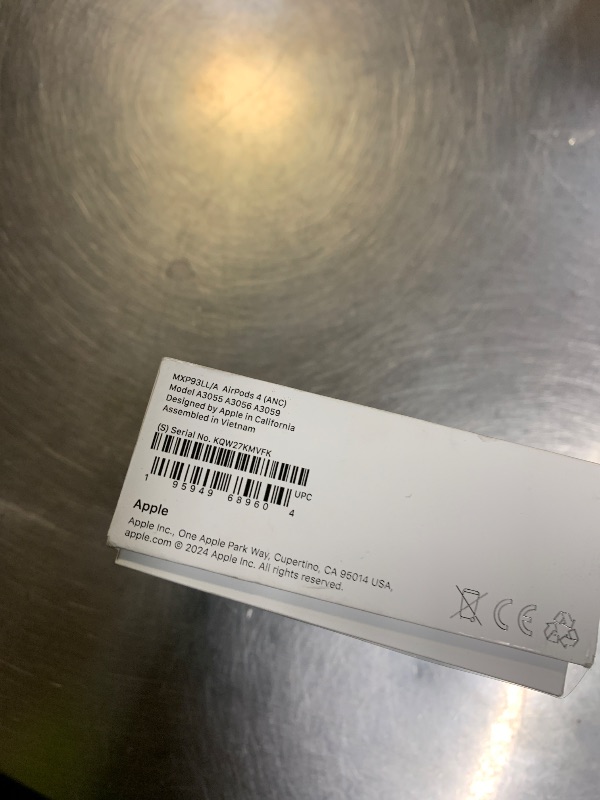 Photo 1 of Apple AirPods 4 Wireless Earbuds, Bluetooth Headphones, with Active Noise Cancellation, Adaptive, Transparency Mode, Personalized Spatial Audio, USB-C Charging Case, Wireless Charging, H2 Chip