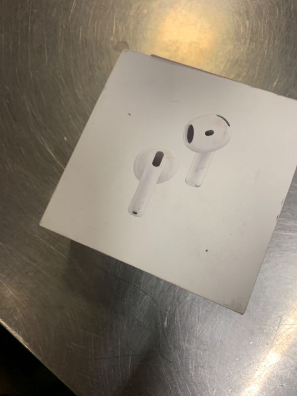 Photo 1 of Apple AirPods 4 Wireless Earbuds, Bluetooth Headphones, with Active Noise Cancellation, Adaptive, Transparency Mode, Personalized Spatial Audio, USB-C Charging Case, Wireless Charging, H2 Chip