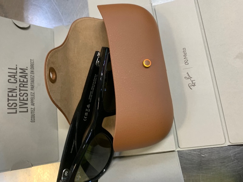 Photo 1 of Ray-Ban Meta (Gen 1), Skyler, Shiny Black | Smart AI Glasses for Men, Women — 12 MP Camera, Open-Ear Speakers for Audio, Video Recording and Bluetooth — Polarized Green Lenses — Wearable Technology