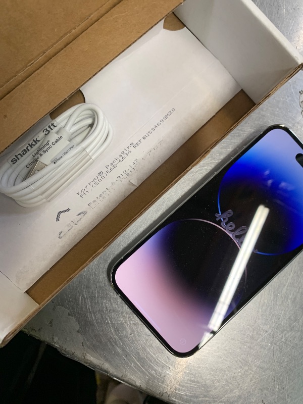 Photo 1 of Apple iPhone 14 Pro, 256GB, Silver - Unlocked (Renewed)