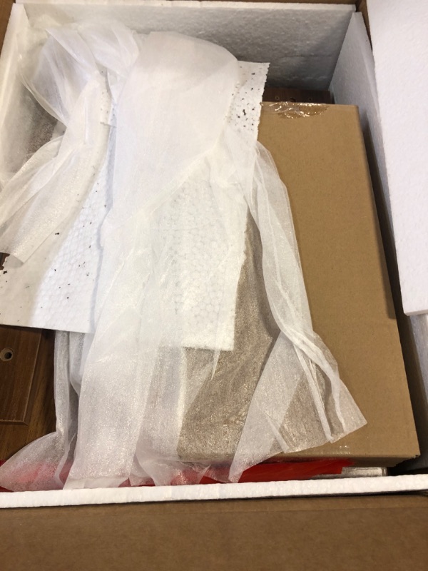 Photo 1 of **IMPERFCT***Apetaccat Nightstand, Boho Night Stand with 1 Drawer, Modern Side Accent Table with Open Shelf, Wooden Top Bedside End Table for Bedroom, Living Room, Walnut