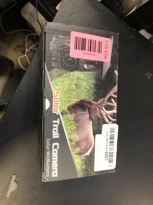 Photo 1 of MAXDONE Solar Trail Camera WiFi Bluetooth, 48MP 30fps Game Camera Built-in 5200mAh Rechargeable Battery with Motion Activated 0.1s Trigger Speed Trail Cam IP66 with 32GB TF Card