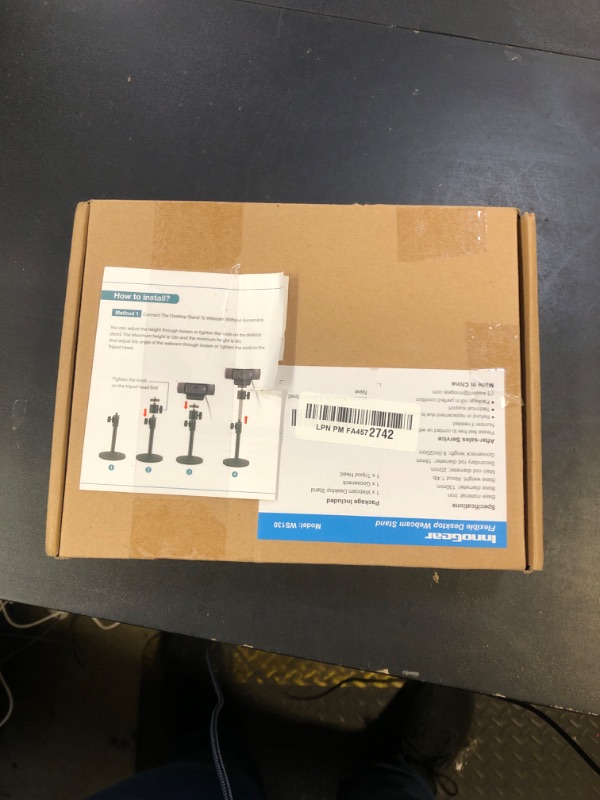 Photo 1 of InnoGear Webcam Stand for Desk, Camera Stand Mount Gooseneck Arm for Logitech Webcam C922 C930e C920S C920 C615 C960 C920x BRIO 4K NexiGo N60, Phone Mount, Right Light, GoPro with 1/4" Thread