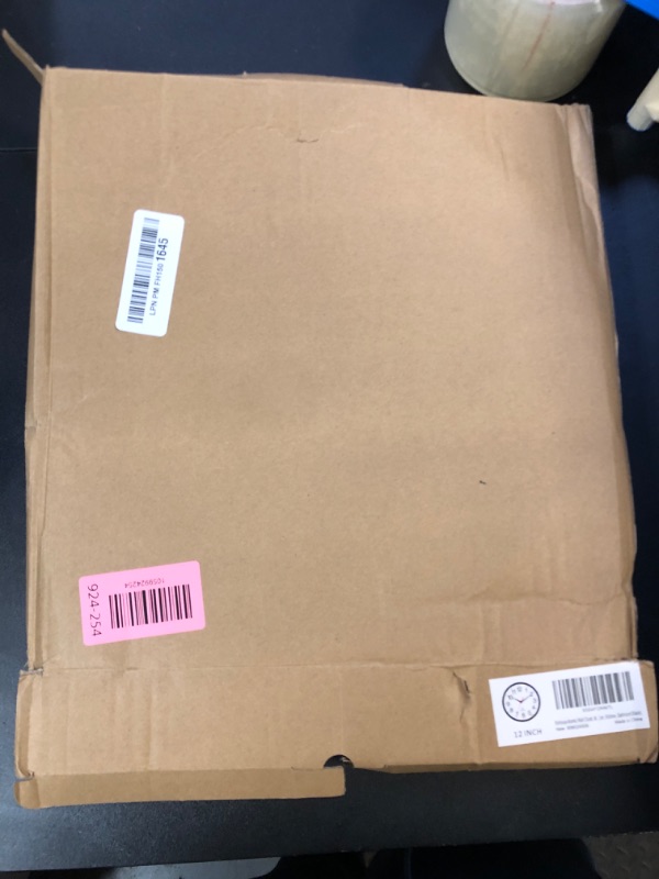 Photo 1 of Rohioue Atomic Wall Clock, Modern 12 Inch Battery Operated Wall Clocks, Analog Clock for Living Room, Office, Home, Bedroom, Kitchen, Bathroom(Black)