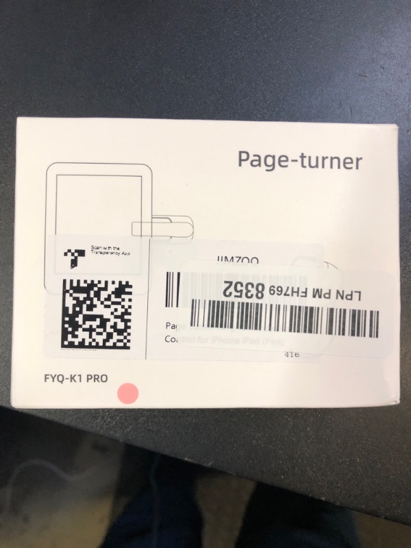 Photo 1 of Page Turner Ring for Kindle,Remote Control for iPhone iPad Android Tablets E-Readers,Clicker Page Turner for Kindle Accessories for Camera Video Record&Shutter Selfie (Pink)