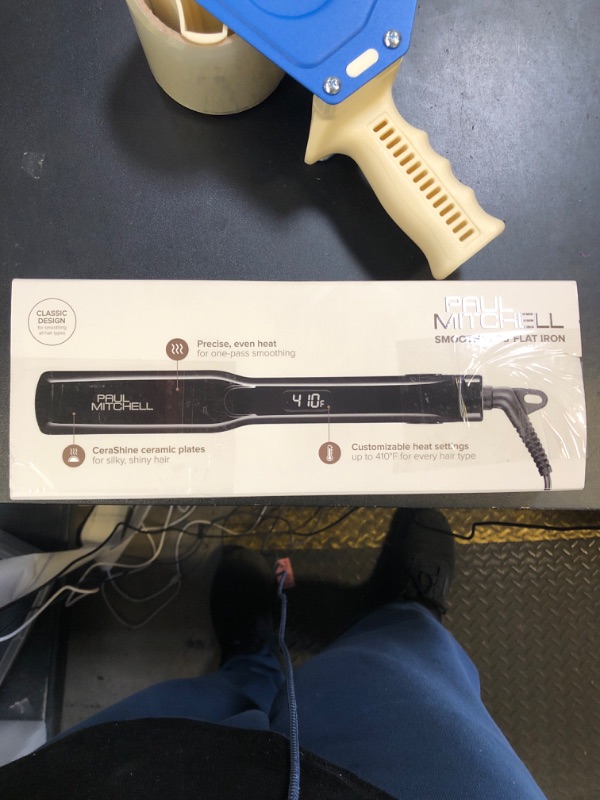 Photo 1 of Paul Mitchell Smooth+ Ceramic Flat Iron, Adjustable Heat Settings, for Smoothing + Straightening, 1.25"