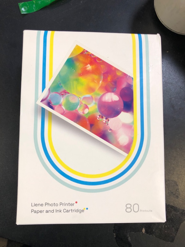 Photo 1 of Liene Amber M100/M200/M110/M210 4x6" Photo Printer 80 Sheets Photo Paper & 2 Ink Cartridges Refill, Dye Sublimation, Only for Liene DHP512/DHP513/DHP514/DHP515 Printer, for Display, Framing, Scrapbook