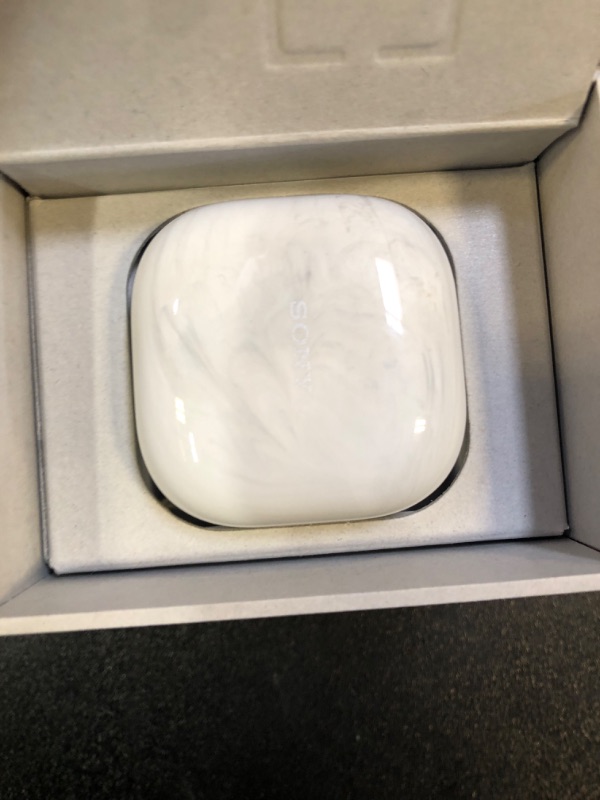 Photo 1 of Sony LinkBuds Fit Truly Wireless Noise Canceling Earbud Headphones, Small & Light with Newly Developed Air Fitting Supporters, White