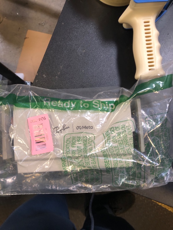 Photo 1 of Ray-Ban Meta (Gen 1), Wayfarer, Shiny Black | Smart AI Glasses for Men, Women — 12 MP Ultra-Wide Camera, Open-Ear Speakers for Audio, Video Recording and Bluetooth — Green Lenses — Wearable Technology