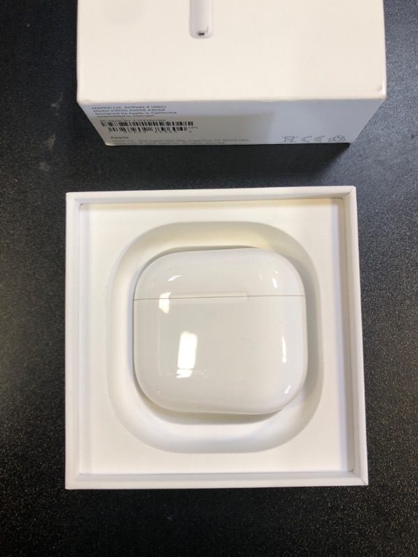 Photo 1 of Apple AirPods 4 Wireless Earbuds, Bluetooth Headphones, with Active Noise Cancellation, Adaptive Audio, Transparency Mode, Personalized Spatial Audio, USB-C Charging Case, Wireless Charging, H2 Chip
