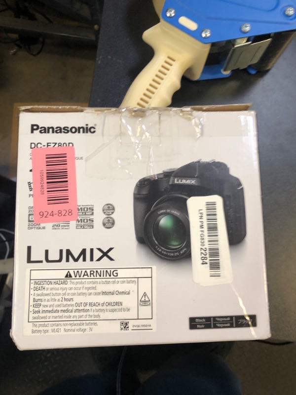 Photo 1 of Panasonic LUMIX FZ80D Point and Shoot Digital Camera 4K Photo/Video Recording with Power Optical Image Stabilizer, Vlogging Camera with 60X Optical Zoom & 20-1200mm Wide-Angle Lens - DC-FZ80D