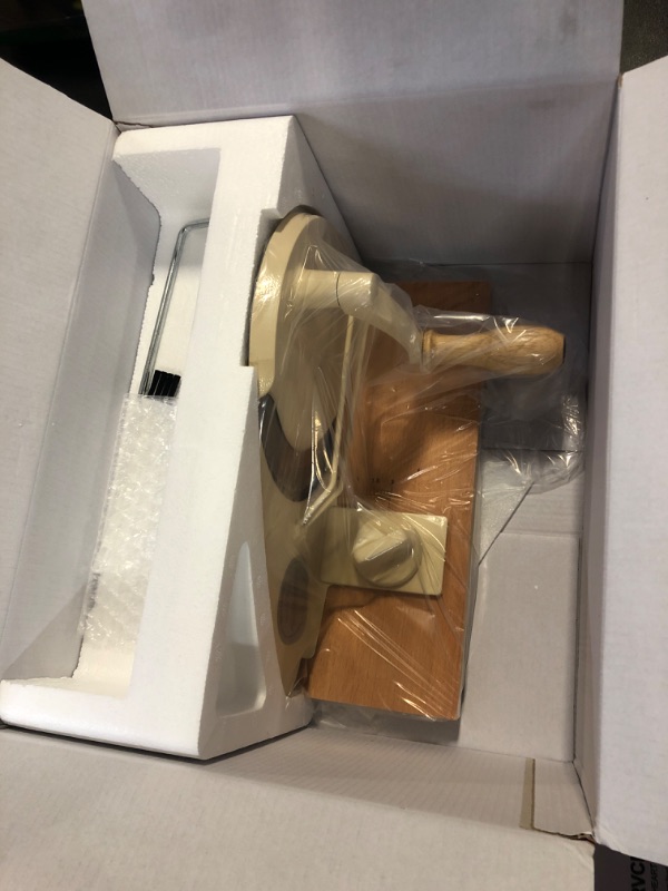 Photo 1 of Manual Bread Slicer for Homemade Sourdough Bread, Adjustable Thickness&Evenly Slicing, Hand Crank Bread Slicer with Scale Line and Suction Cup, Serrated Blade Design, Patent