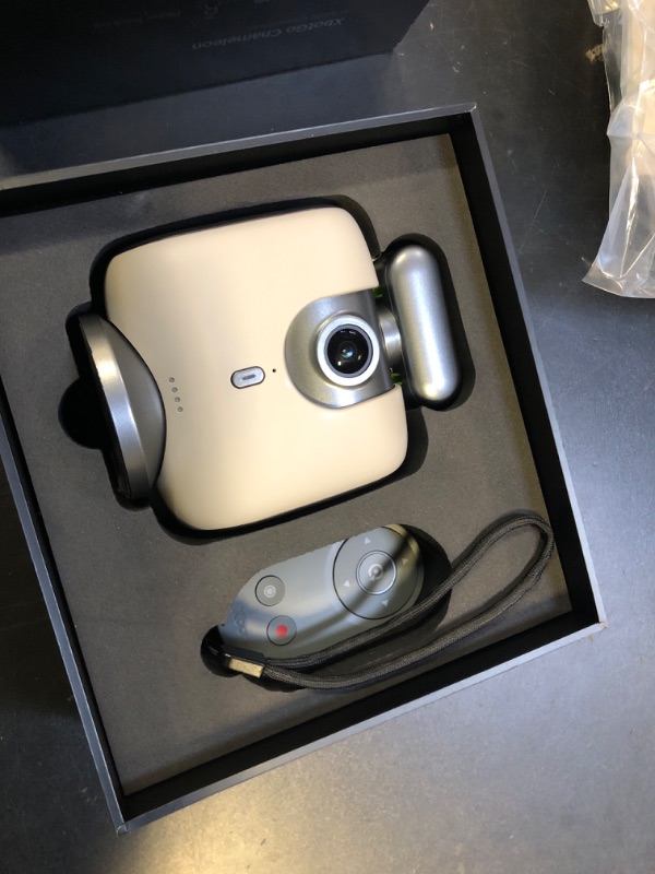 Photo 1 of XbotGo Chameleon AI Auto Sports Action Camera - 4K 60FPS Soccer Camera and Basketball Tracking Camera for Team Sports, Live Streaming, No Subscription, Works with iOS & Android (Pearl Grey)