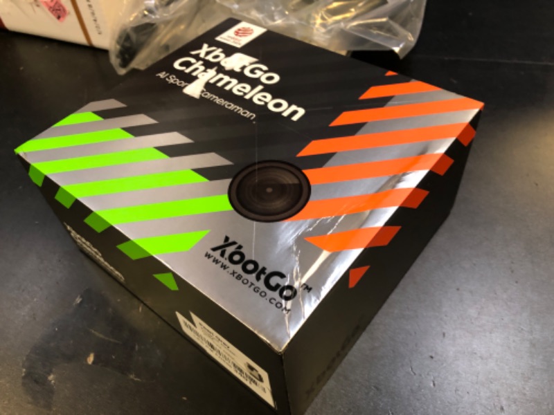 Photo 1 of XbotGo Chameleon AI Auto Sports Action Camera - 4K 60FPS Soccer Camera and Basketball Tracking Camera for Team Sports, Live Streaming, No Subscription, Works with iOS & Android (Pearl Grey)