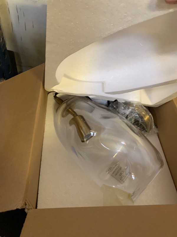 Photo 1 of CASAMOTION Pendant Lights Modern Blown Art Glass Kitchen Island Lighting Dining Room Table Entryway Hallway Brass Gold Kit Large Lampe Shade 12" Inch 1Pack