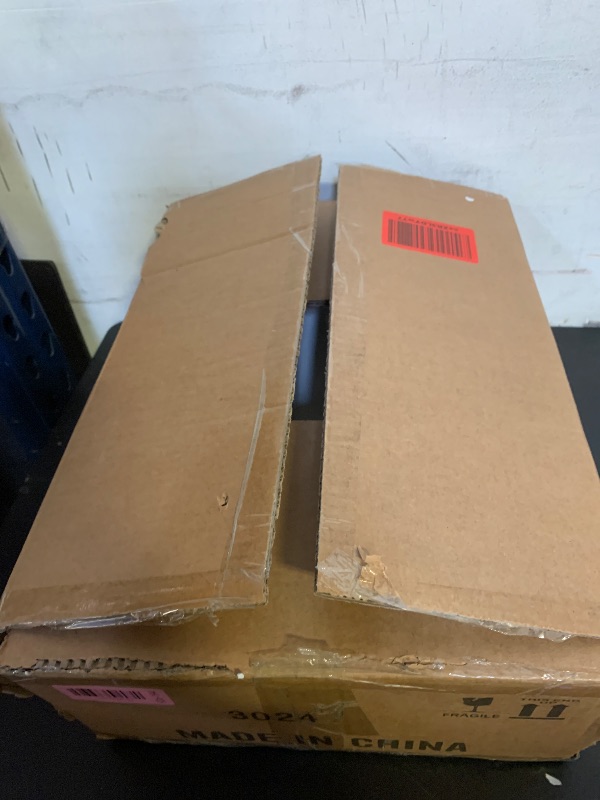 Photo 1 of Wall Hung Bathroom Vessel Sink, QISHKA 14.5" X 10" Rectangular Floating Ceramic Wash Hand Basin White Wall Mount Vanity Sink for Small Bathroom and Small Cloakroom