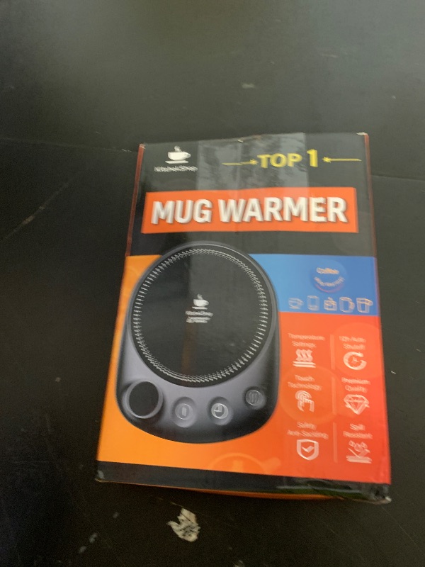 Photo 1 of KitchekShop Coffee Mug Warmer - Fastest Heating & Highest Temperature, Coffee Cup Warmer for Desk Auto Shut Off, 4 Temp Settings & 1-12H Timer, Smart Electric Beverage Warmer for Coffee, Tea (Black)