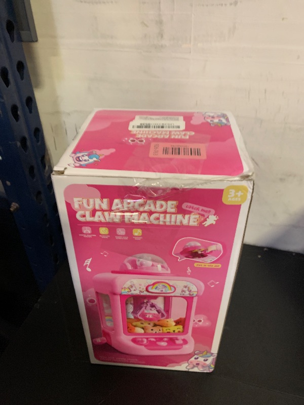 Photo 1 of Marlrin Claw Machine for Kids, Mini Vending Machine Girls Unicorn Toys, Candy Grabber Prize Dispenser with Sound & 20 Mini Plush Toys, Electronic Arcade Game Indoor Toy for Home Party Birthday Gifts