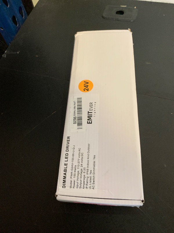 Photo 1 of EMITEVER Dimmable Led Driver, 150W AC 110V-277V to DC 24V Transformer, 5-in-1 Dimming: ELV/MLV/TRIAC / 0-10V / 1-10V / 10V PWM/Potentiometer, Waterproof IP67 and UL Listed