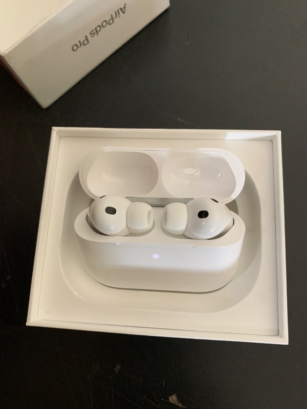 Photo 1 of Apple AirPods Pro 3 Wireless Earbuds, Active Noise Cancellation, Live Translation, Heart Rate Sensing,Hearing Aid Feature,Bluetooth Headphones,Spatial Audio, High-Fidelity Sound, USB-C Charging, White