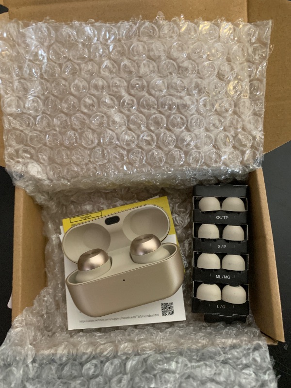 Photo 1 of Technics Reference Class Hi-Fi Wireless Earbuds,Dolby Atmos with Head Tracking,Adaptive Noise Cancelling,3 Device Multipoint, 10-hr Battery,Wireless Charging,Improved Fit -EAH-AZ100-N (Champagne)